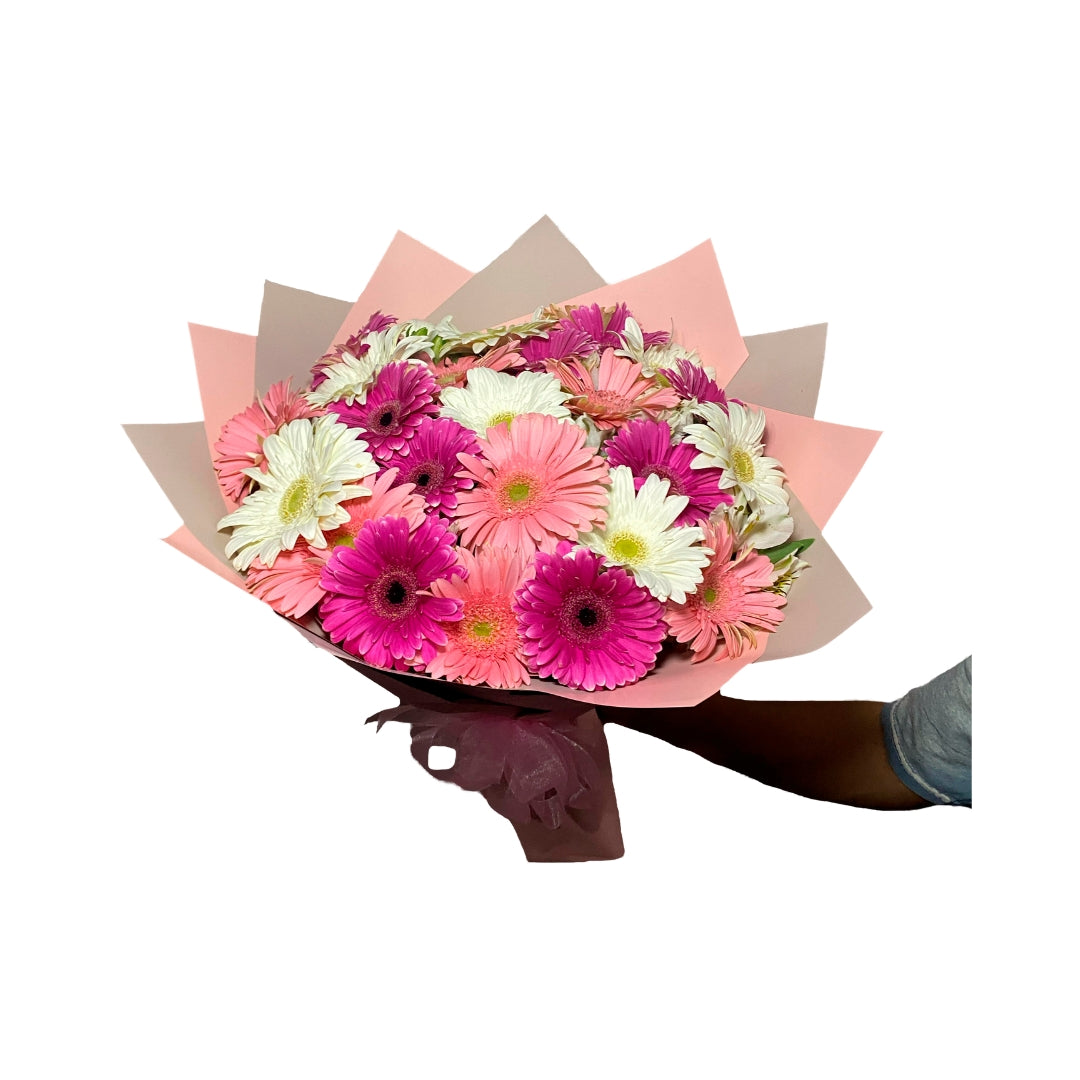 Ramo de gerberas en colores rosas
