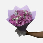 Ramo de 24 rosas lila