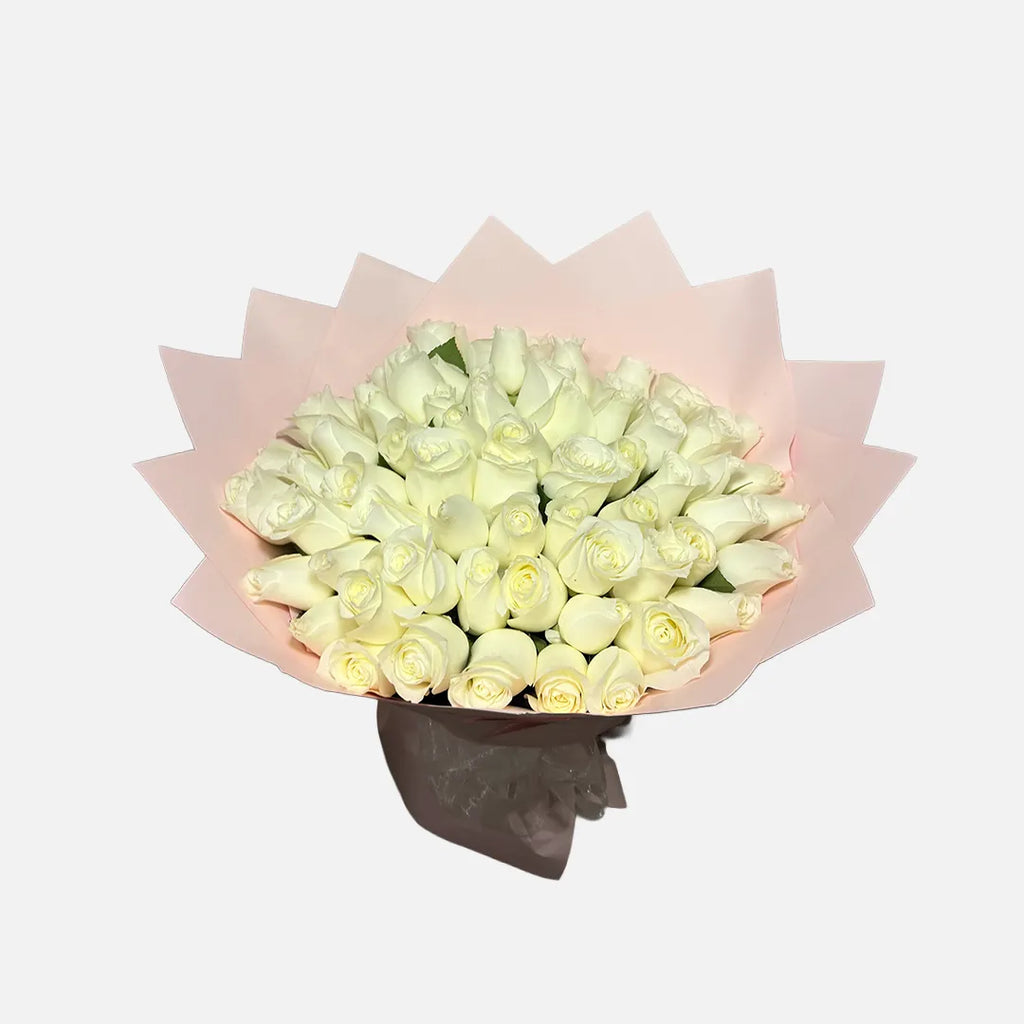 Ramo de 50 Rosas Blancas