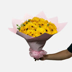 Ramo de 20 gerberas y complementos