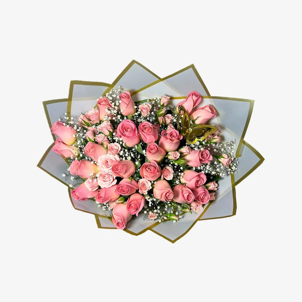 Ramo de 24 Rosas con Mini Rose