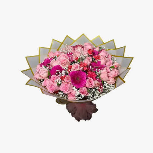 Ramo Especial de Rosas, Clavelinas y Gerberas