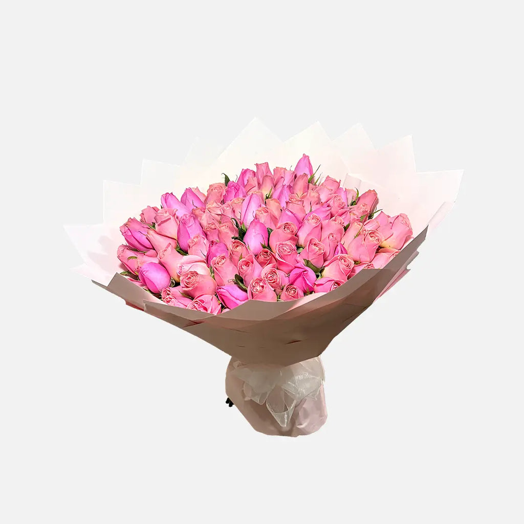 Ramo de 100 Rosas Rosas
