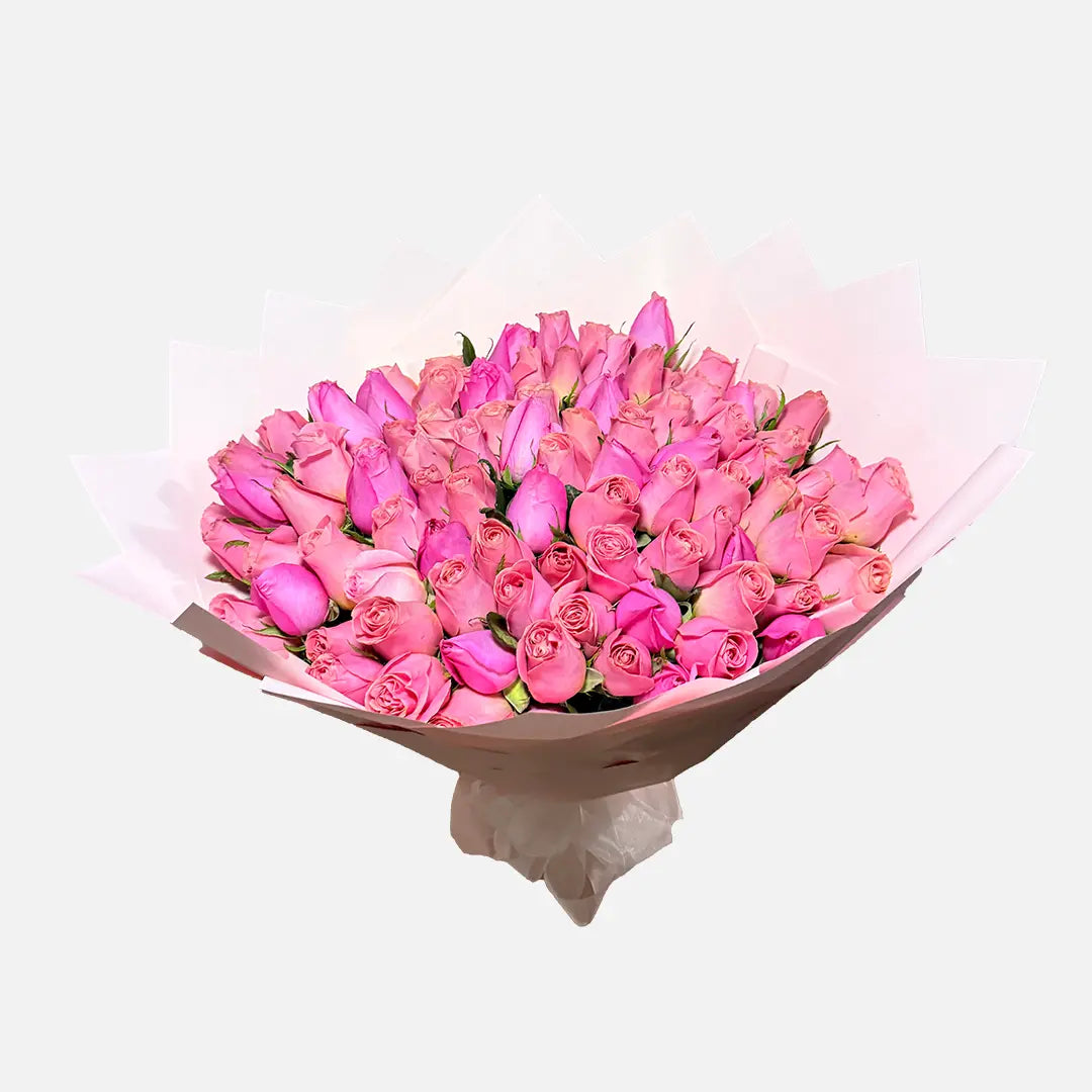 Ramo de 100 Rosas Rosas