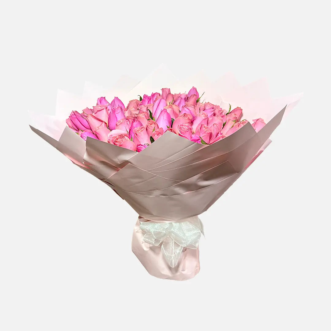 Ramo de 100 Rosas Rosas