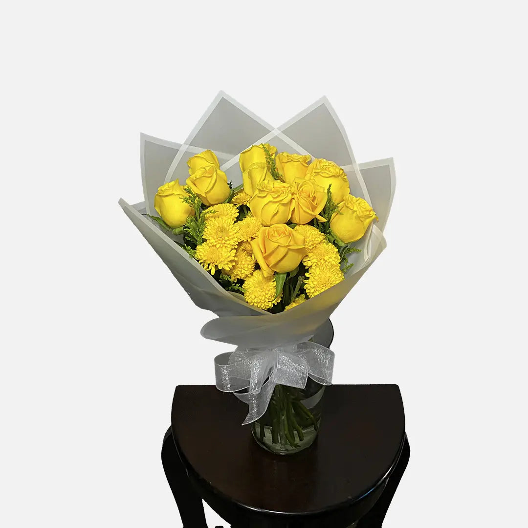 Ramo de 12 Rosas Amarillas