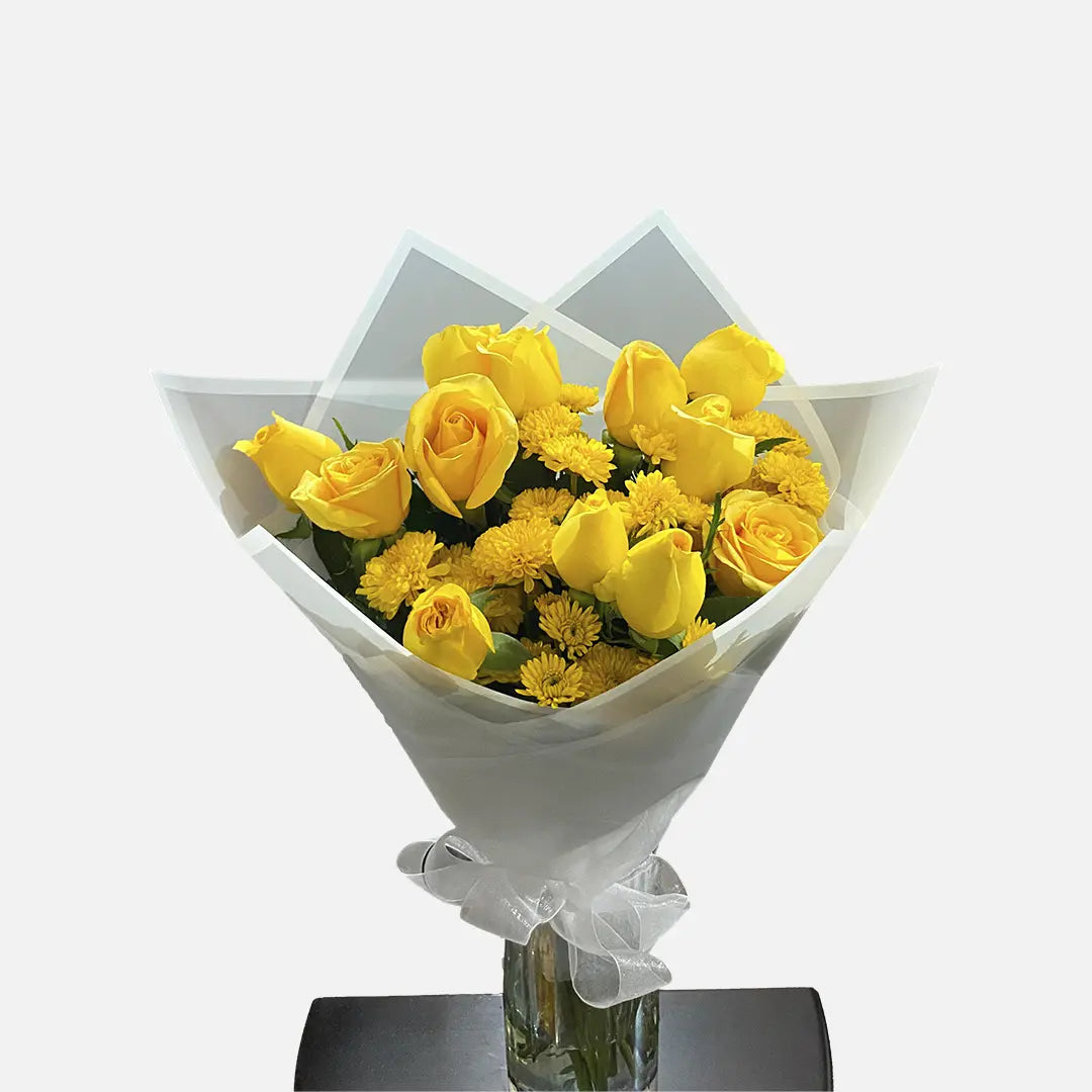 Ramo de 12 Rosas Amarillas