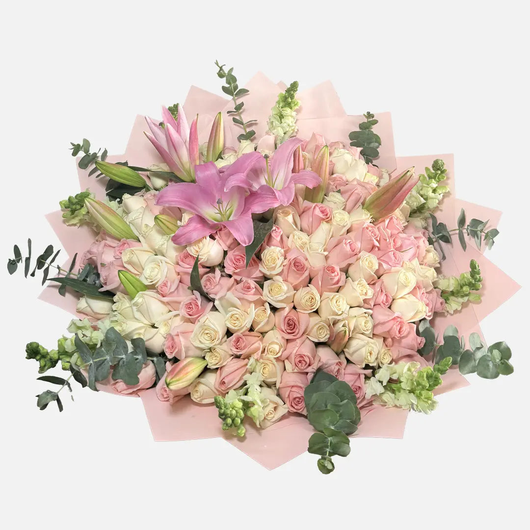 Ramo de 150 Rosas y Complementos