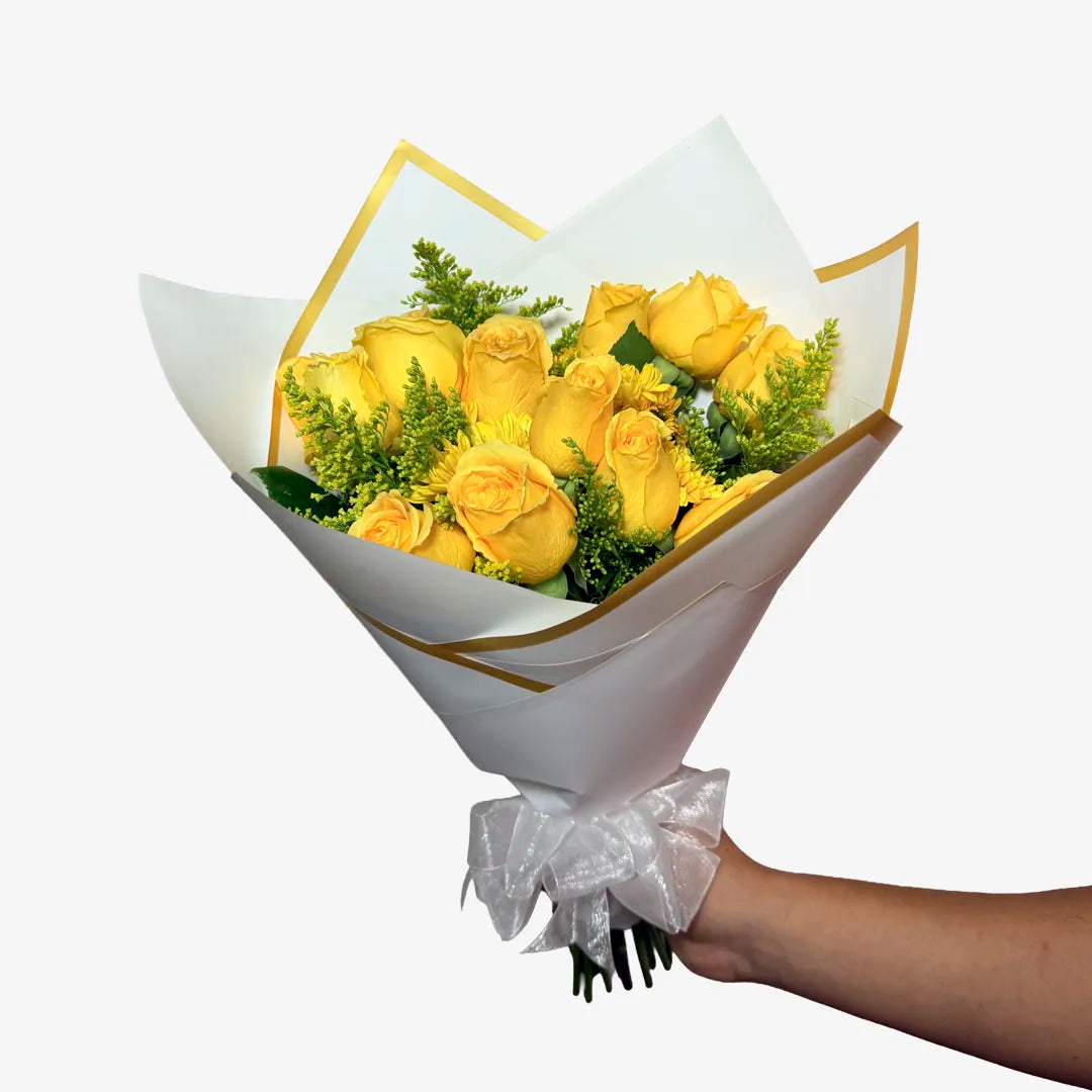 Ramo de 12 Rosas Amarillas